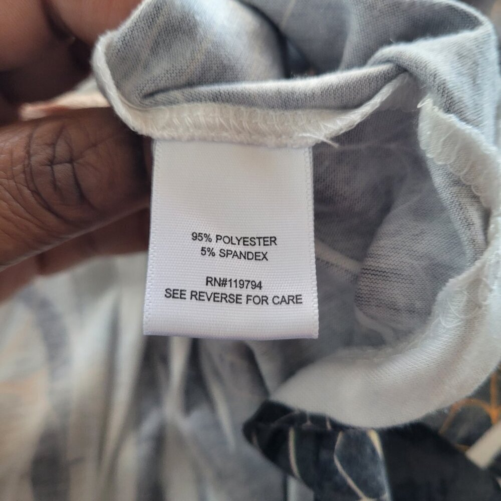 One World Top Witchy Gothic Cat High Low Hem Halloween Top (Size: XL) - Picture 12 of 15